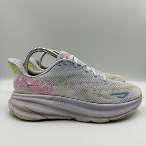 Hoka One One Clifton 9 Women's Size 8B Blue Gray Athletic Running Shoes Sneakers